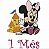 Matriz Bordado Mesversário Minnie Baby Na Praia - Imagem 1