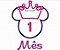 Matriz Bordado Mesversário Minnie Coroa - Imagem 1