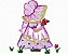 Matriz Bordado Sunbonnets Com Flores  Riplled - Imagem 2