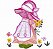 Matriz Bordado Sunbonnets Com Flores  Riplled - Imagem 8