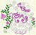 Matriz Bordado Sunbonnets Com Flores Contorno - Imagem 2