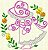 Matriz Bordado Sunbonnets Com Flores Contorno - Imagem 9