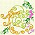 Matriz Bordado Sunbonnets Com Flores Contorno - Imagem 4