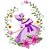 Matriz Bordado Sunbonnets Moldura Floral - Imagem 4