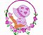 Matriz Bordado Sunbonnets Moldura Flores E Frutas - Imagem 9