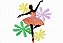 Matriz Bordado Bailarina Silhoueta - Imagem 2
