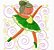 Matriz Bordado Bailarinas 1 - Imagem 1