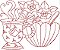 Matriz Bordado Cozinha Redwork - Imagem 6