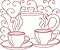 Matriz Bordado Cozinha Redwork - Imagem 5