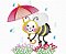 Matriz Bordado Animais Na Chuva Rippled - Imagem 3