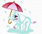 Matriz Bordado Animais Na Chuva Rippled - Imagem 7