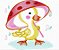 Matriz Bordado Animais Na Chuva Rippled - Imagem 2