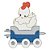 Matriz Bordado Animais No Trem - Imagem 4