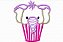 Matriz Bordado Aplique Animais Cupcake - Imagem 2