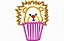Matriz Bordado Aplique Animais Cupcake - Imagem 1