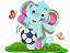 Matriz Bordado Elefante Feliz - Imagem 4