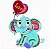 Matriz Bordado Elefante Feliz - Imagem 6