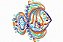 Matriz Bordado Colorwork Fundo Do Mar - Imagem 2