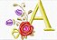 Matriz Bordado Alfabeto Completo Com Rosas - Imagem 1