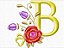 Matriz Bordado Alfabeto Completo Com Rosas - Imagem 3
