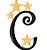 Matriz Bordado Alfabeto Completo Estrelinhas - Imagem 5