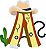 Matriz Bordado Alfabeto Cowboy Alegre - Imagem 1
