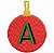Matriz Bordado Alfabeto E Números Bola De Natal - Imagem 1
