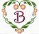 Matriz Bordado Alfabeto Floral - Imagem 2