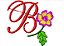 Matriz Bordado Alfabeto Floral 2 - Imagem 2