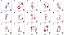 Matriz Bordado Alfabeto Floral Redwork - Imagem 4