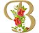 Matriz Bordado Alfabeto Flores Especiais - Imagem 2