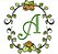 Matriz Bordado Alfabeto Moldura Floral 2 - Imagem 1