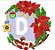 Matriz Bordado Alfabeto Natal Florido - Imagem 4