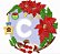 Matriz Bordado Alfabeto Natal Florido - Imagem 3