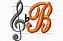 Matriz Bordado Alfabeto Notas Musicais - Imagem 2