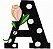 Matriz Bordado Alfabeto Poá Com Flores - Imagem 1