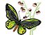 Matriz Bordado Borboleta Com Flores - Imagem 7
