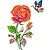Matriz Bordado Borboleta Nas Flores - Imagem 9