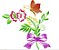 Matriz Bordado Borboletas Com Flores - Imagem 1