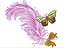 Matriz Bordado Borboletas Com Plumas - Imagem 8