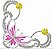 Matriz Bordado Canto Borboletas Com Flores - Imagem 9