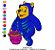 Matriz Bordado Ursinho Pooh Halloween - Imagem 6