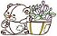 Matriz Bordado Ursinha Colorwork - Imagem 6