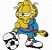 Matriz Bordado Garfield Sport - Imagem 1