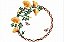 Matriz Bordado Moldura Circular Floral - Imagem 5