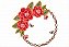 Matriz Bordado Moldura Circular Floral - Imagem 1