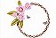 Matriz Bordado Moldura Circular Floral - Imagem 7