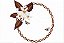Matriz Bordado Moldura Circular Floral - Imagem 9