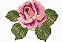 Matriz Bordado A Rosa E O Beija-flor - Imagem 3