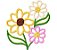 Matriz Bordado Aplique Flores Lindas - Imagem 1